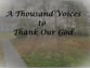 A Thousand Voices to Thank Our God Organ sheet music cover